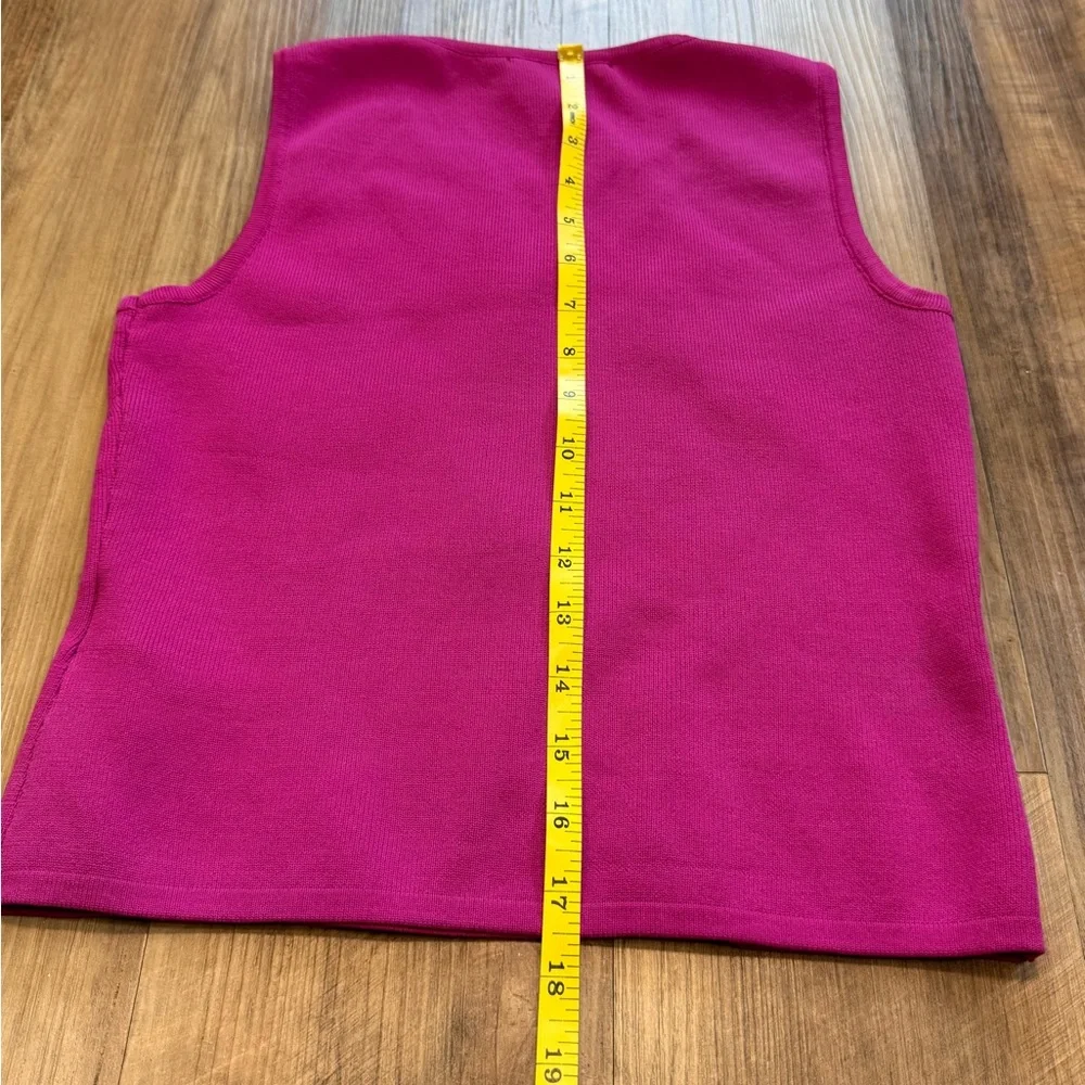 Happily Grey Hot Pink Fitted Crop Top Faux Corset, Size Large - Picture 6 of 6